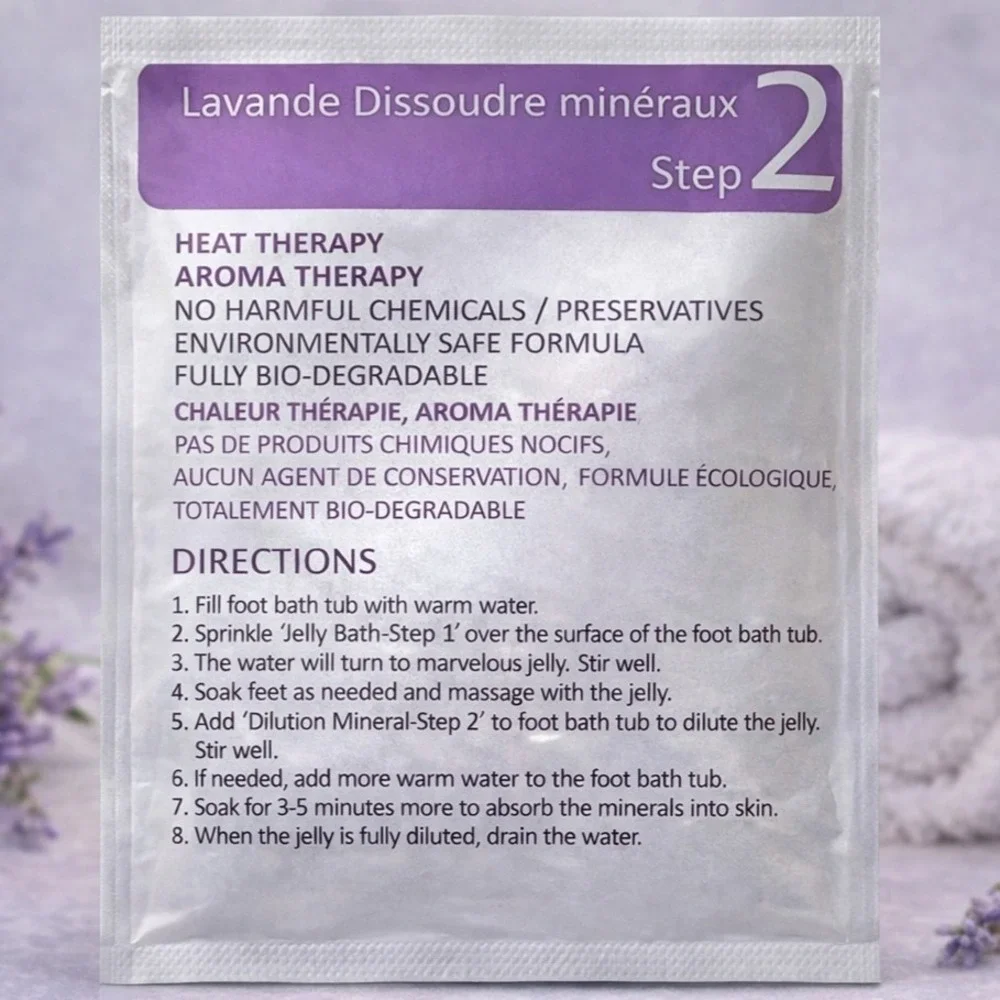 Avry‎ Beauty Jelly Spa Bath Lavender Pedicure Spa Kit #701